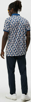 Polo majice J.Lindeberg Tour Tech Regular Fit Print Mens Estate Blue Diamond M Polo majice - 3