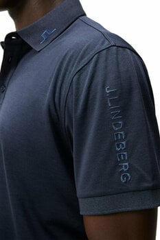 Polo Shirt J.Lindeberg Tour Tech Regular Fit Print Mens Polo Navy Melange XL - 5