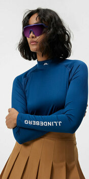 Abbigliamento termico J.Lindeberg Asa Soft Compression Womens Top Estate Blue S - 4
