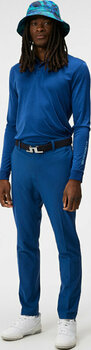 Polo majice J.Lindeberg Tour Tech Long Sleeve Mens Blue Melange 2XL Polo majice - 2