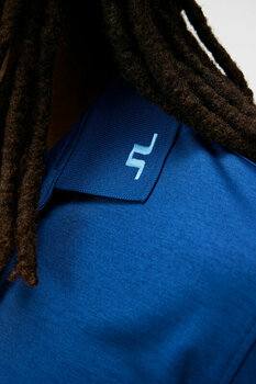 Polo majice J.Lindeberg Tour Tech Long Sleeve Mens Blue Melange 2XL Polo majice - 5