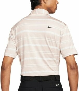 Poloshirt Nike Dri-Fit Tour Mens Polo Shirt Stripe Pink Oxford/Barely Rose/Black L - 2