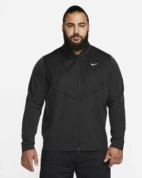Jacket Nike Tour Essential Mens Golf Jacket Black/Black/White L - 8
