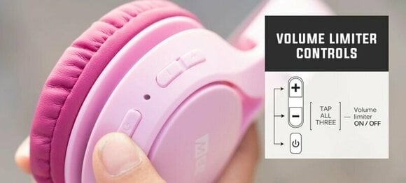 Vezeték nélküli fejhallgatók On-ear MEE audio KidJamz KJ45 Bluetooth Pink - 7