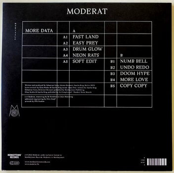 Vinyl Record Moderat - More D4ta (LP) - 4