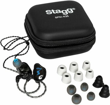 Hörlurar med öronsnäcka Stagg SPM-435 TR Blue - 2