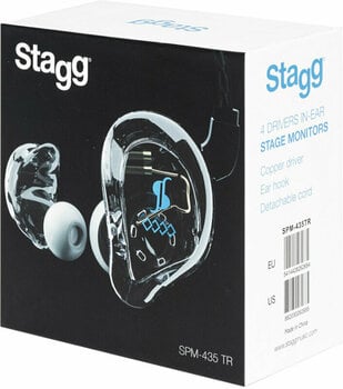 Ohrbügel-Kopfhörer Stagg SPM-435 TR Blue - 6