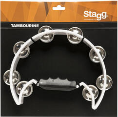 Classical Tambourine Stagg TAB-2 WH White Classical Tambourine - 1