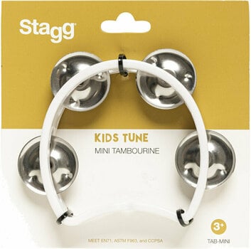 Classical Tambourine Stagg TAB-MINI/WH - 2