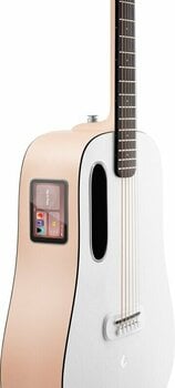 Electro-acoustic guitar Lava Music Lava ME Play 36" Light Peach/Frost White - 2