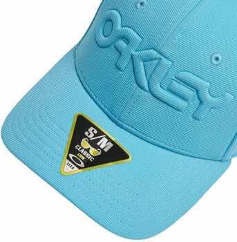 Keps Oakley 6 Panel Stretch Hat Embossed Bright Blue/Blackout L/XL Keps - 3
