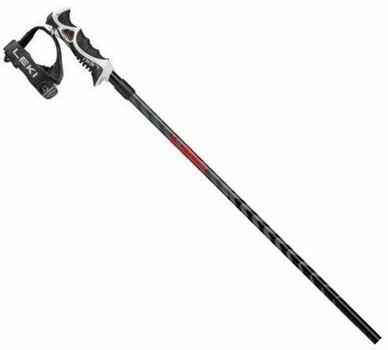 Bastões de esqui Leki Hot Shot S Eloxal Black/Anodized Grey/Bright Red 115 cm Bastões de esqui - 2