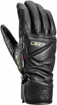Ski Gloves Leki WCR Venom Speed 3D Black/Ice Lemon 7 Ski Gloves - 2
