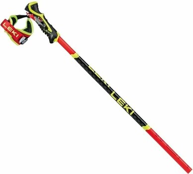 Bastões de esqui Leki WCR SL 3D Bright Red/Black/Neonyellow 130 cm Bastões de esqui - 2
