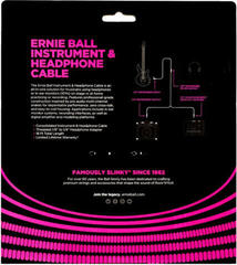 Nástrojový kabel Ernie Ball Instrument and Headphone Cable 5,49 m Rovný - Lomený Nástrojový kabel - 2