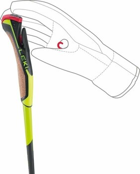 Bâtons de ski Leki PRC 650 Neonyellow/Black 145 cm - 3
