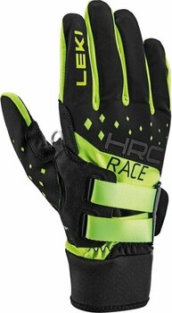 Ski Gloves Leki HRC Race Shark Black/Neonyellow 7 Ski Gloves - 2