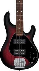 5-струнна бас китара Sterling by MusicMan RAY 5 HH Red Ruby Burst Satin 5-струнна бас китара - 2