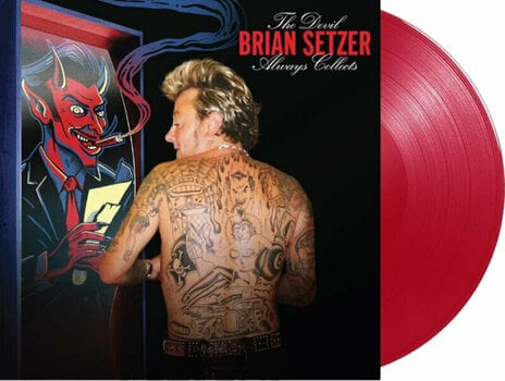 Disco de vinilo Brian Setzer - Devil Always Collects (Red Transparent Coloured) (LP) - 2