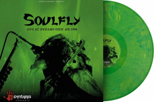 Disco de vinilo Soulfly - Live At Dynamo Open Air 1998 (Limited Edition) (Green Coloured) (2 LP) - 2