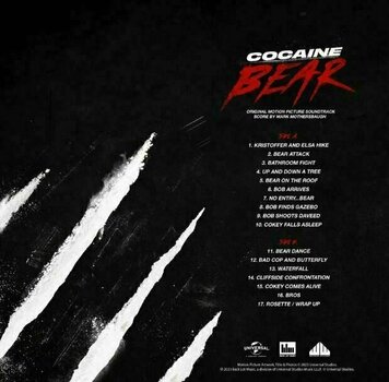 Disco de vinilo Mark Mothersbaugh - Cocaine Bear (180g) (Crystal Clear / White Splatter) (LP) - 3