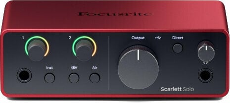 USB аудио интерфейс Focusrite Scarlett Solo 4th Gen - 4