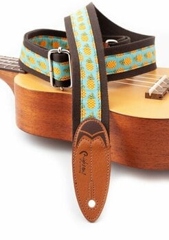 Textile guitar strap RightOnStraps Surf Malibu Brown - 4