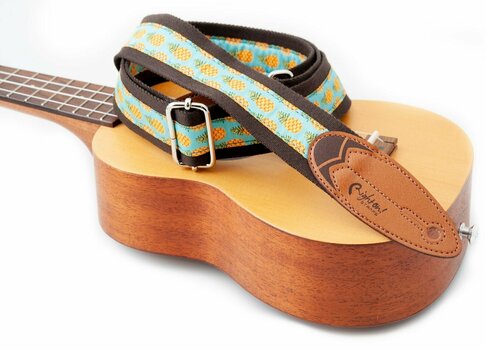 Textile guitar strap RightOnStraps Surf Malibu Brown - 5