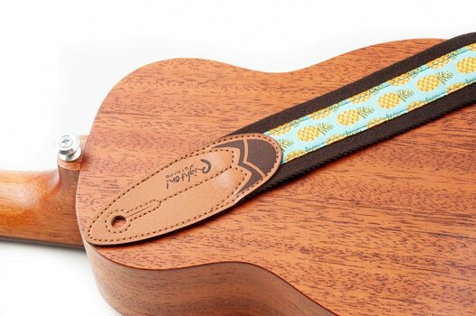 Textile guitar strap RightOnStraps Surf Malibu Brown - 6