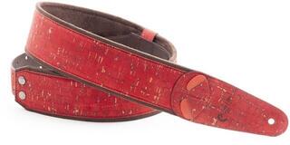 Kytarový pás RightOnStraps Cork Kytarový pás Red - 2