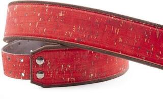 Kytarový pás RightOnStraps Cork Kytarový pás Red - 4
