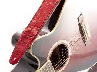 Kytarový pás RightOnStraps Cork Kytarový pás Red - 6