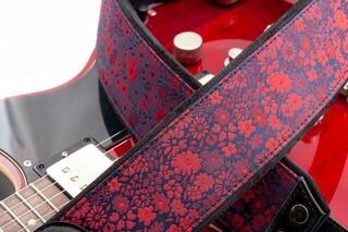 Kytarový pás RightOnStraps Daisy Kytarový pás Red - 7
