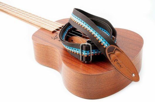 Textile guitar strap RightOnStraps Surf Waimea Brown - 4