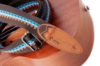 Kytarový pás RightOnStraps Surf Kytarový pás Waimea Brown - 4