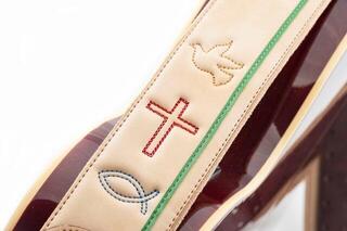 Kytarový pás RightOnStraps Miracle Kytarový pás Beige - 7