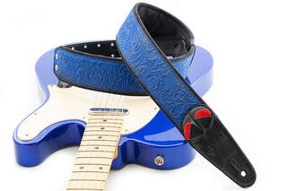 Kytarový pás RightOnStraps Sandokan Kytarový pás Blue - 4