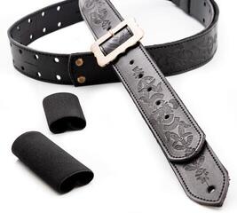 Kytarový pás RightOnStraps Legend BM Bohemian Vegan Kytarový pás Black - 4