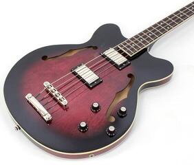Elektrická baskytara Höfner HCT-500/8-DC Verythin Bass Long Scale Transparent Dark Cherry Burst Elektrická baskytara - 2