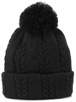 Winter Hat Footjoy Womens Cable Knit Bobble Black - 2