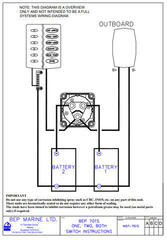 Lodní vypínač BEP 701S Mini Battery Selector Switch 48 V Lodní vypínač - 3