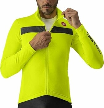 Cycling jersey Castelli Puro 3 Jersey FZ Electric Lime/Silver Reflex XL Jersey - 2
