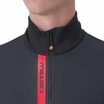 Odzież kolarska / koszulka Castelli Entrata Thermal Jersey Golf Light Black 2XL - 3
