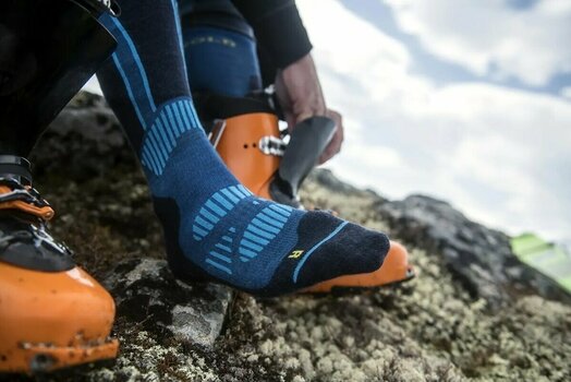 Smučarske nogavice Devold Alpine Merino Sock Caviar 41-43 Smučarske nogavice - 4