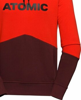 Ski T-shirt /hættetrøje Atomic RS Hoodie Red/Maroon 2XL Hættetrøje - 3