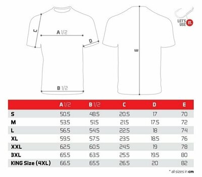 Camiseta de manga corta Delphin Camiseta de manga corta USE IT - 4XL+ - 4