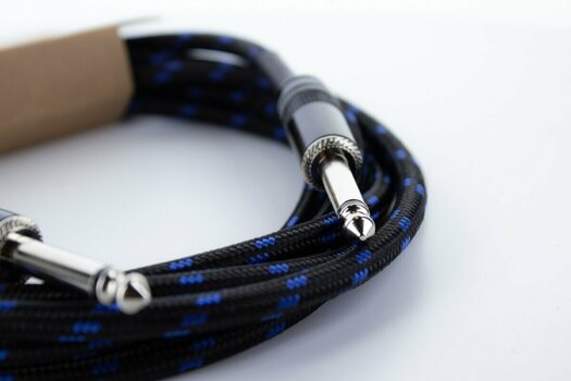 Nástrojový kabel Cordial EI 1,5 PP-TWEED-BL Modrá 1,5 m Rovný - Rovný - 2