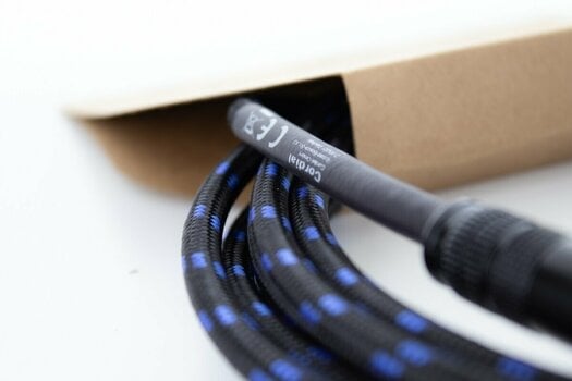 Câble pour instrument Cordial EI 1,5 PP-TWEED-BL Bleu 1,5 m Droit - Droit - 3