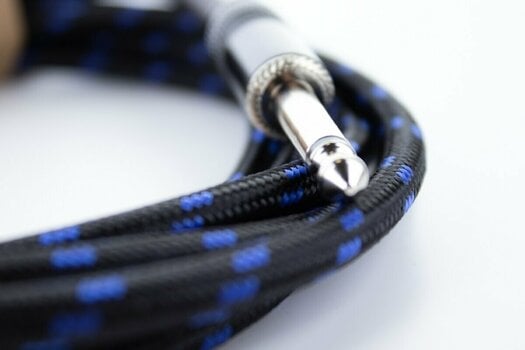 Nástrojový kabel Cordial EI 1,5 PP-TWEED-BL Modrá 1,5 m Rovný - Rovný - 4