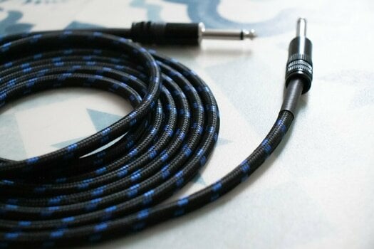 Nástrojový kábel Cordial EI 1,5 PP-TWEED-BL Modrá 1,5 m Rovný - Rovný - 5